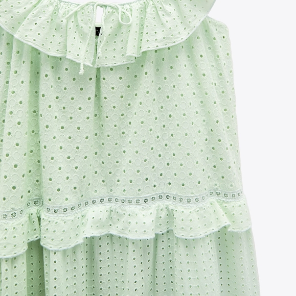 DRESS WITH CUTWORK EMBROIDERY - Picture 9 of 11